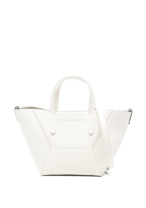 Brunello Cucinelli logo-print tote bag - White