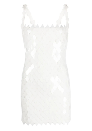 The Attico Rue sequinned minidress - White