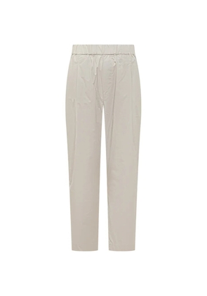 A Paper Kid logo-patch trousers - Neutrals
