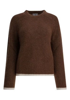 Ines De La Fressange mohair round neck knitwear - Brown