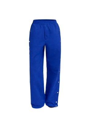 Tibi snap-details track pants - Blue
