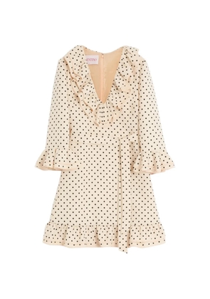 Valentino Garavani Plusdepois-print mini dress - Neutrals