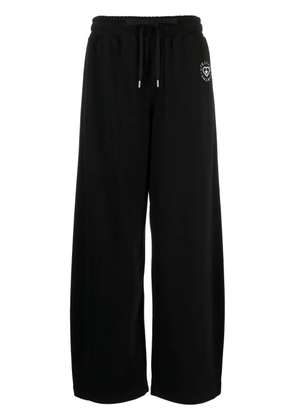 Stella McCartney logo-patch cotton track pants - Black