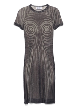 Jean Paul Gaultier Spiral mini dress - Black