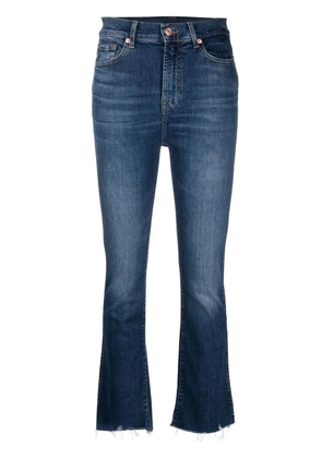 7 For All Mankind cropped denim jeans - Blue