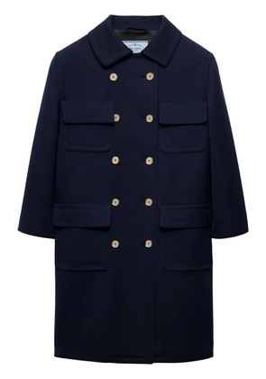 Prada double-breasted coat - Blue