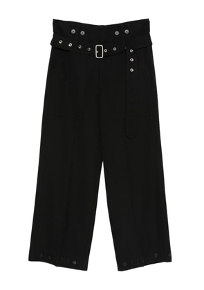 Seafarer belted wide-leg trousers - Black