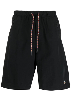 COUNTY OF MILAN logo-embroidered track shorts - Black