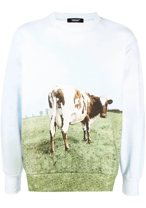 Undercover photograph-print cotton sweatshirt - Blue