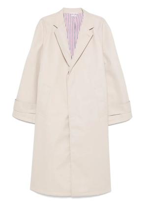 Thom Browne cotton raglan coat - Neutrals