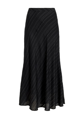 Proenza Schouler White Label Kaia stripe woven midi skirt - Black