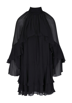 Veronica Beard Adlington ruffle-detail mini dress - Black