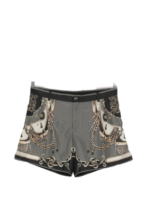 Dolce & Gabbana graphic-print swim shorts - Green