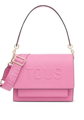 TOUS embossed-logo shoulder bag - Pink