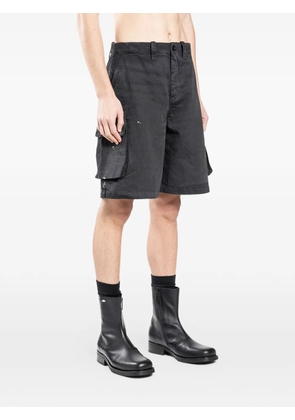 OUR LEGACY buttoned cargo shorts - Black