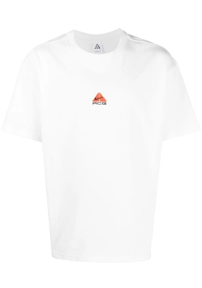 Nike embroidered-logo cotton T-Shirt - White