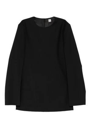 TOTEME round-neck blouse - Black