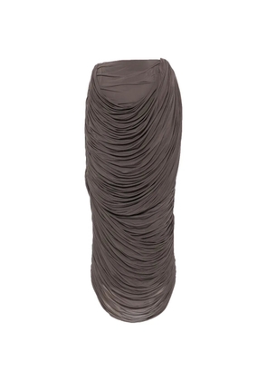 Magda Butrym ruched skirt - Brown