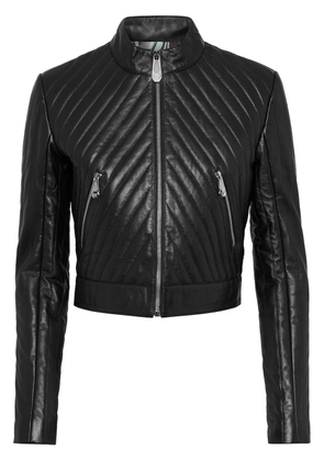 Philipp Plein leather jacket - Black