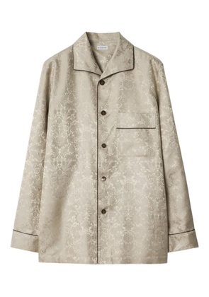 Burberry sunflower silk pyjama shirt - Neutrals
