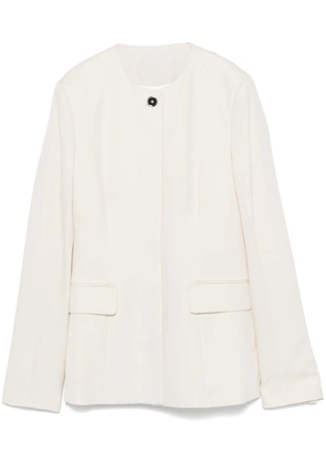 TOTEME collarless cinched jacket - White