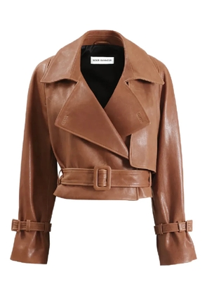 Nour Hammour Hatti belted jacket - Brown