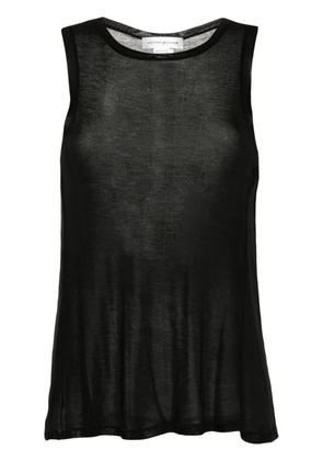 Victoria Beckham mélange lyocell tank top - Black