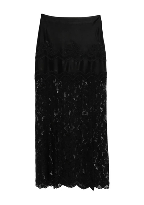 Rabanne lace midi skirt - Black