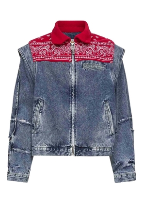 PDF zip-up denim jacket - Blue