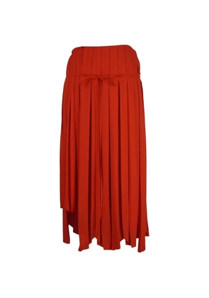 Lanvin Pre-Owned pleated knee length skirt - Red