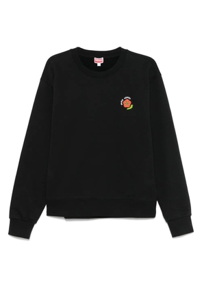 Kenzo embroidered cotton sweatshirt - Black