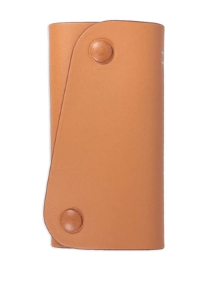 Il Bisonte debossed-leather keyring - Brown