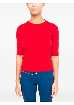 LA ROSE round-neck short-sleeve jumper - Red