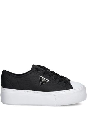 GUESS USA platform logo sneakers - Black