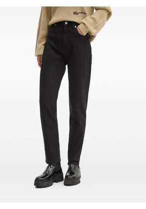 HUGO Hugo Blue logo-patch jeans - Black