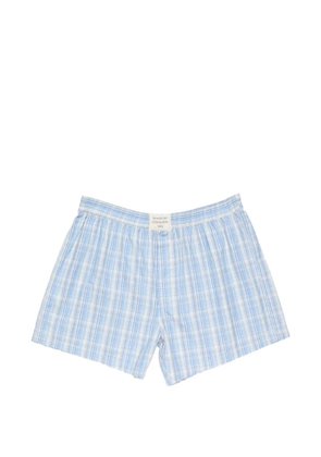Acne Studios checked-pattern shorts - Blue