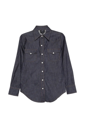 A.P.C. pocket shirt - Blue