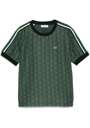 Lacoste monogram-jacquard T-shirt - Green