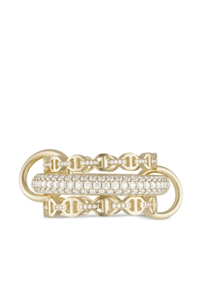 Spinelli Kilcollin x Hoorsenbuhs 18kt yellow gold Microdame SK diamond ring