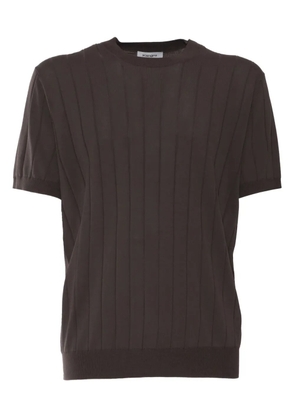 Kangra ribbed crew-neck T-shirt - Brown