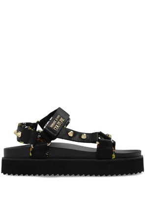 Versace Jeans Couture spike-studded sandals - Black