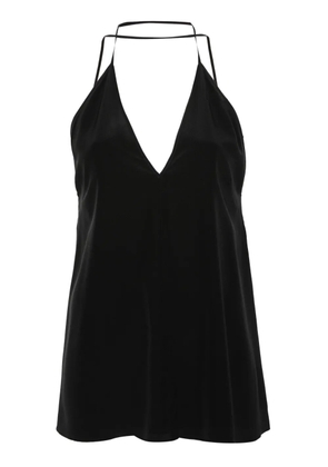 TOTEME V-neck spaghetti-straps top - Black