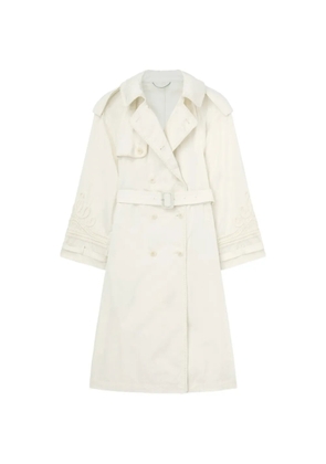 Ermanno Scervino embroidered trench coat - Neutrals
