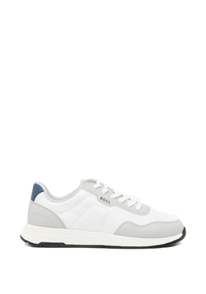 BOSS logo-debossed sneakers - White