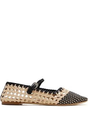 STAUD Nell crochet ballet flats - Neutrals