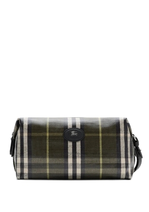 Burberry Highlands checked pouch - Green