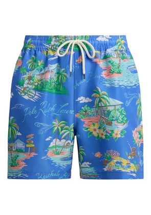 Polo Ralph Lauren Traveler print swim shorts - Blue