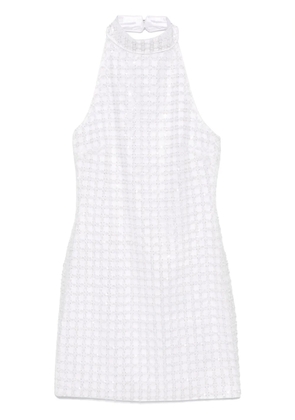 ROTATE BIRGER CHRISTENSEN beaded halterneck mini dress - White