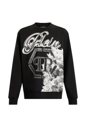 Philipp Plein crew-neck graphic sweatshirt - Black