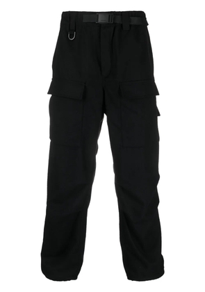 Y-3 cropped cargo trousers - Black